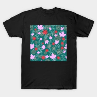 Green autumn pattern T-Shirt